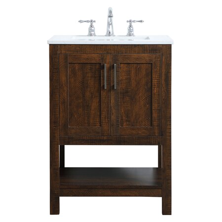 Elegant Decor 24 Inch Single Bathroom Vanity In Espresso VF16024EX